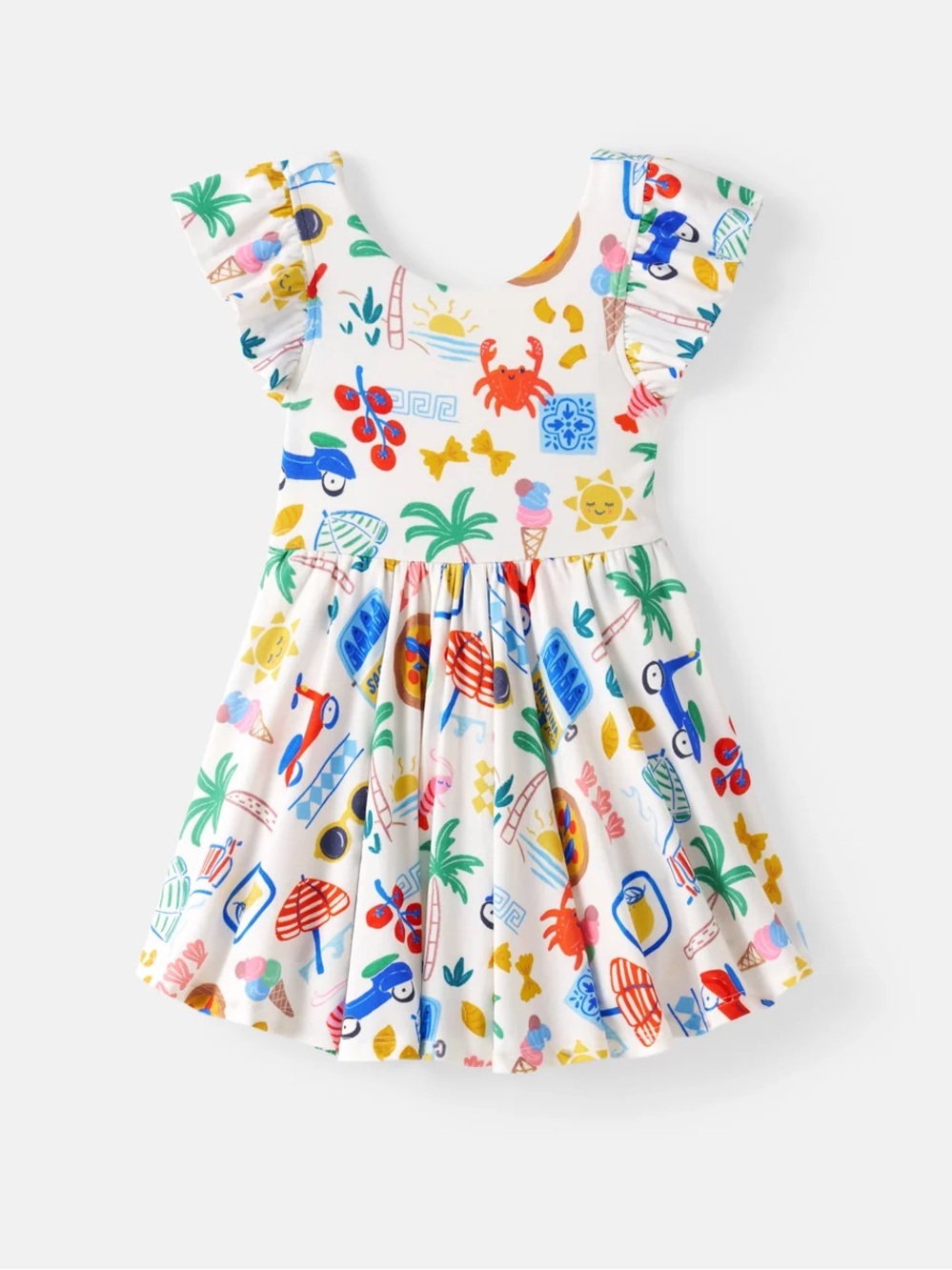 Little Sleepies Ciao Bella Flutter Twirl Dress - 4T EUC